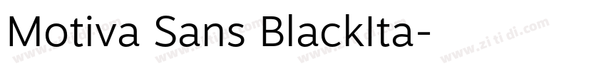Motiva Sans BlackIta字体转换